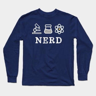 Nerd Retro Vintage Science Long Sleeve T-Shirt
